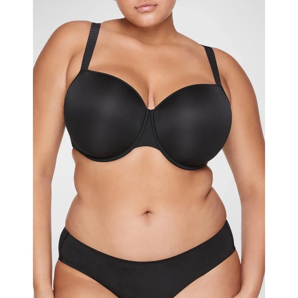 ThirdLove Classic T Shirt Bra Black‎ Underwire 36C NWOT Smooth Cups